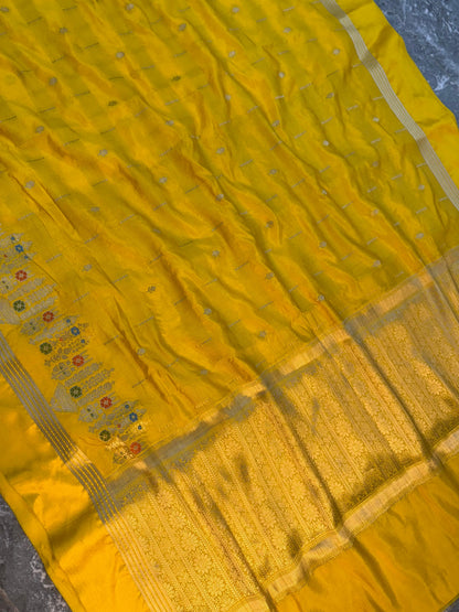 Banarasi Semi Katan Silk Saree - BSKMKMG7