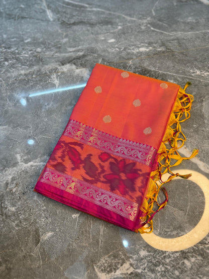 Banarasi Printed Soft Silk Saree with Buti Design - BPSSBP095