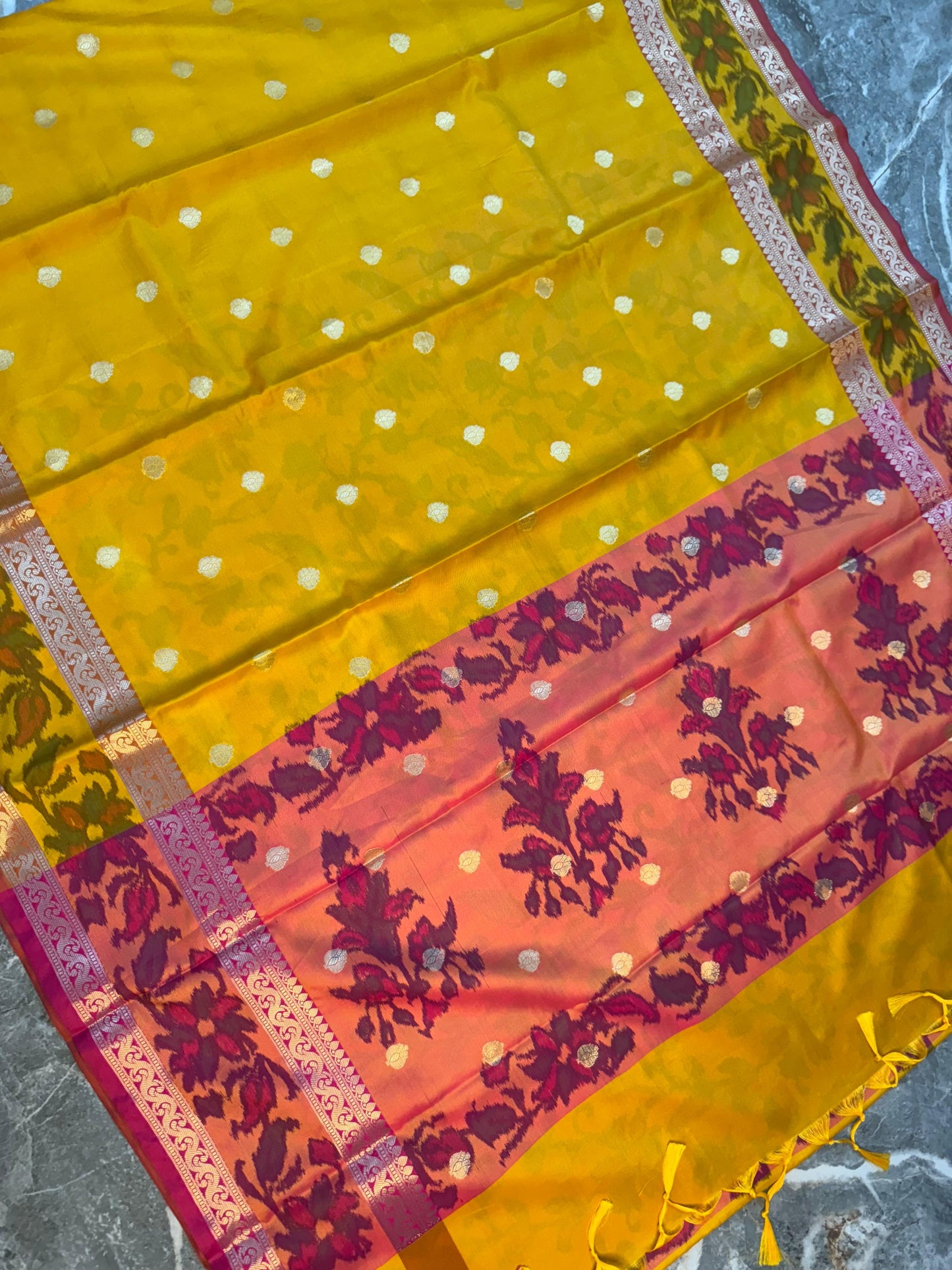 Banarasi Printed Soft Silk Saree with Buti Design - BPSSBY091