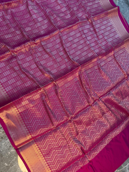 Banarasi Semi Katan Soft Silk Saree - BSKSPG016