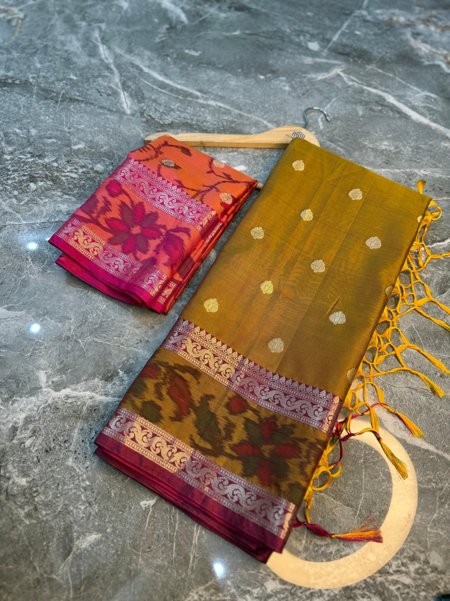 Banarasi Printed Soft Silk Saree with Buti Design - BPSSBOY092