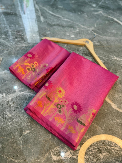 Heritage Banarasi Cotton Soft Silk Saree - HBCSS10
