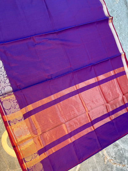 New Launch Banarasi Cotton Silk Saree | Self Colour Saree - BCSSCP73