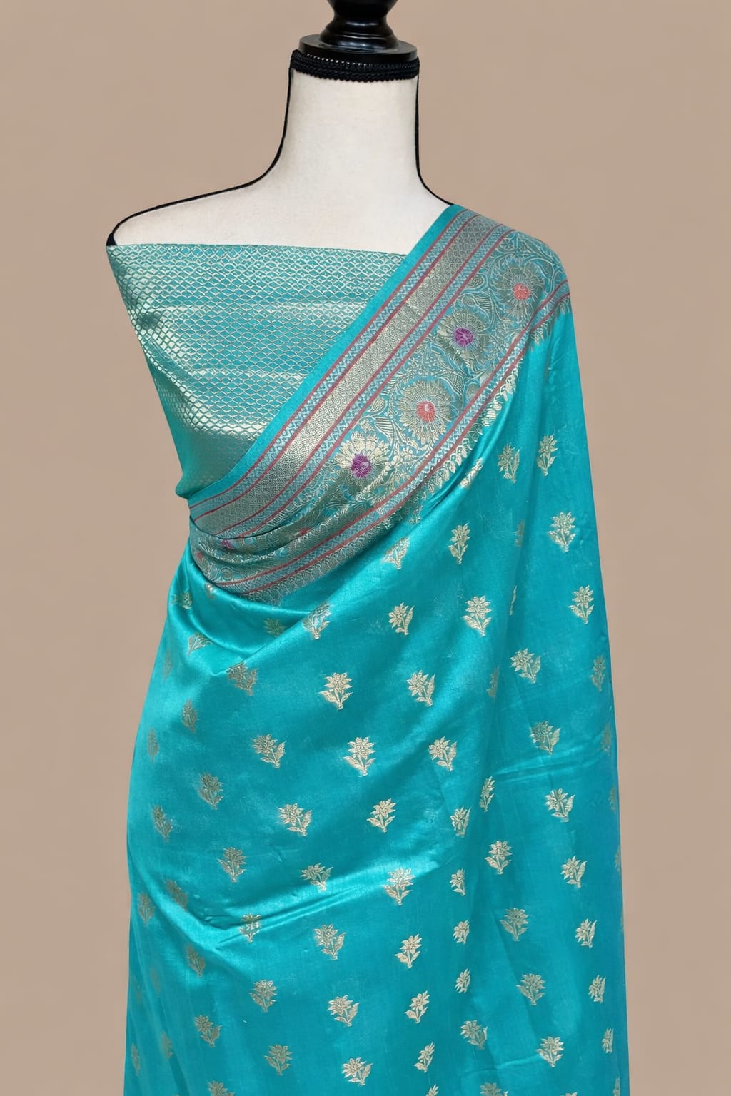 Banarasi Semi Katan Silk Saree - BSKLBG031