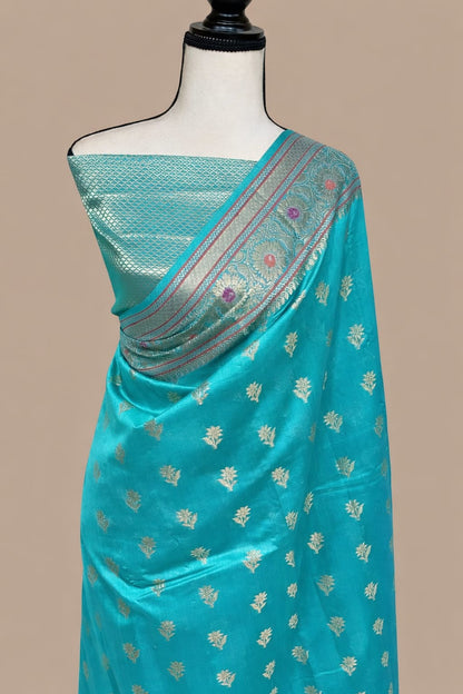 Banarasi Semi Katan Silk Saree - BSKLBG031