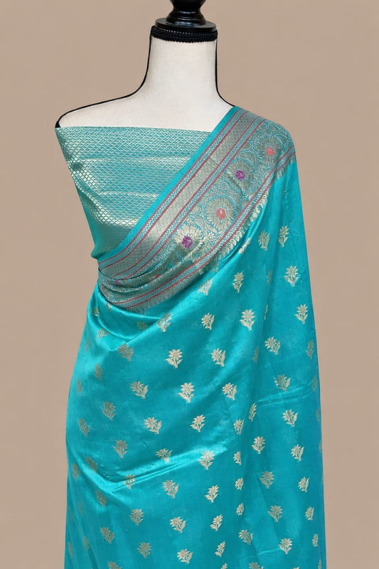 Banarasi Semi Katan Silk Saree - BSKLBG031