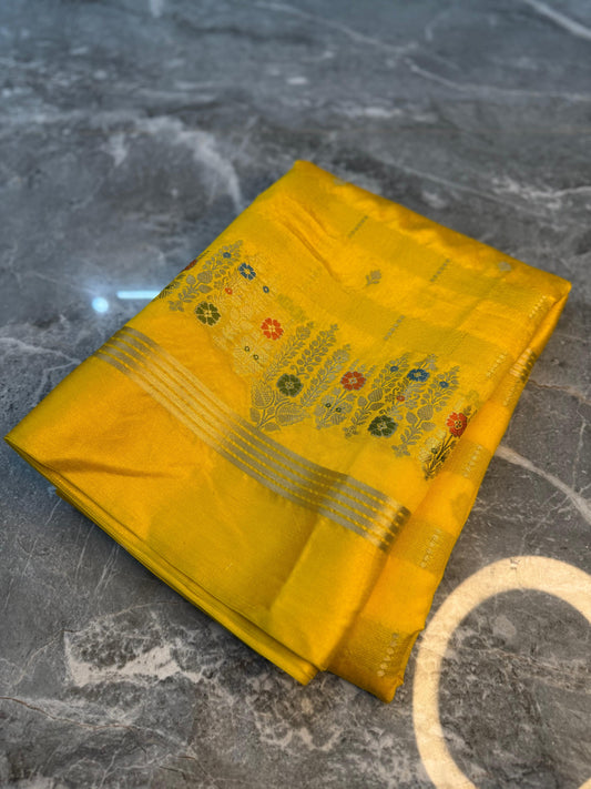Banarasi Semi Katan Silk Saree - BSKMKMG7