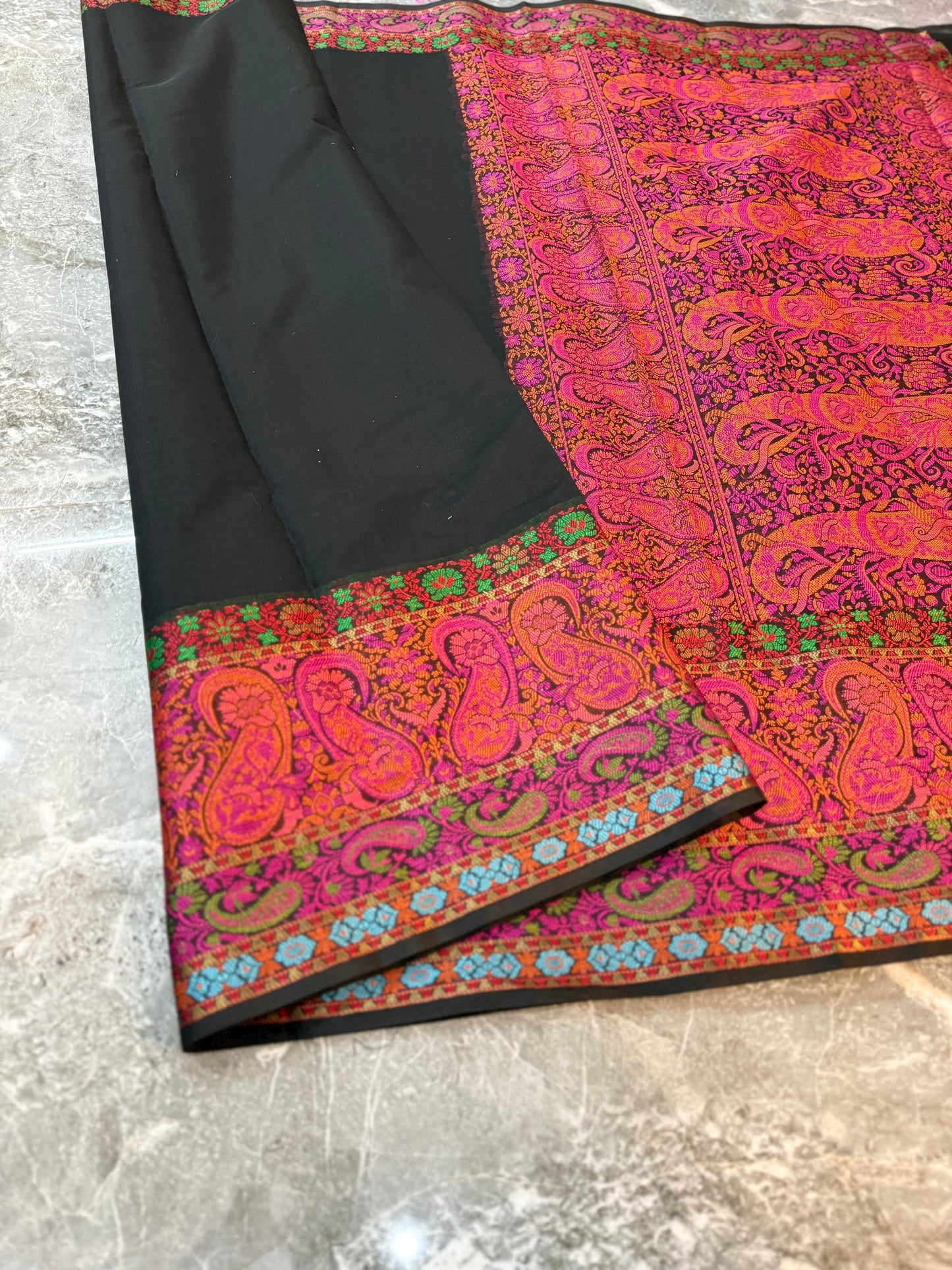 Premium Banarasi Cotton Silk Saree - PBCSSBK081