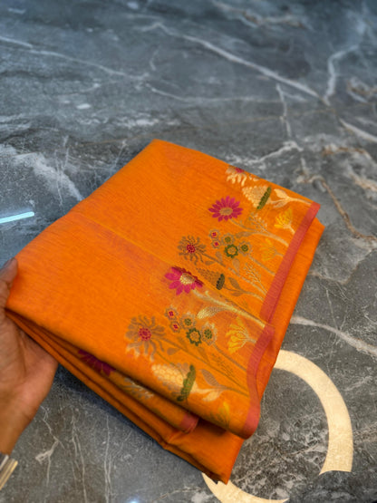 Heritage Banarasi Cotton Soft Silk Saree - HBCSS12