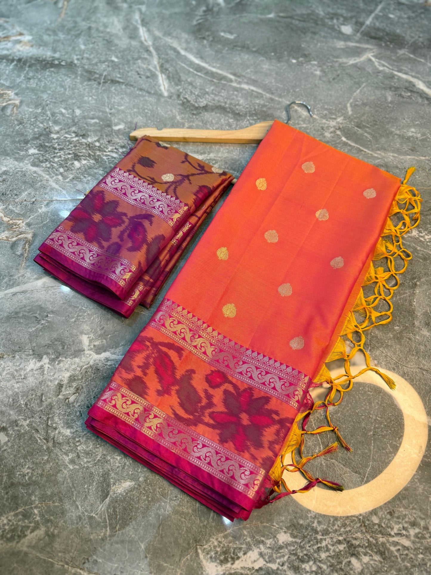 Banarasi Printed Soft Silk Saree with Buti Design - BPSSBP095