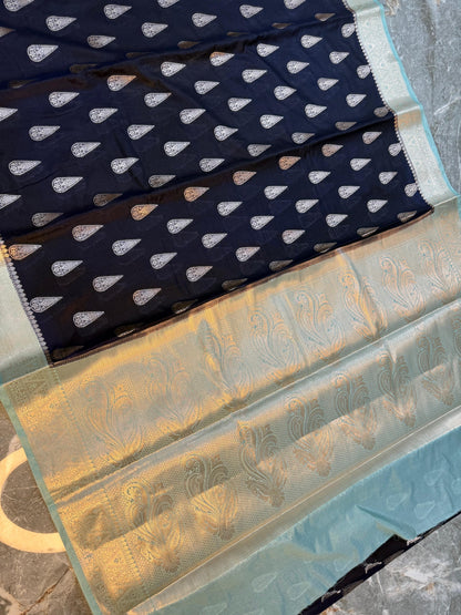Banarasi Semi Katan Silk Saree - BSKSS0R22