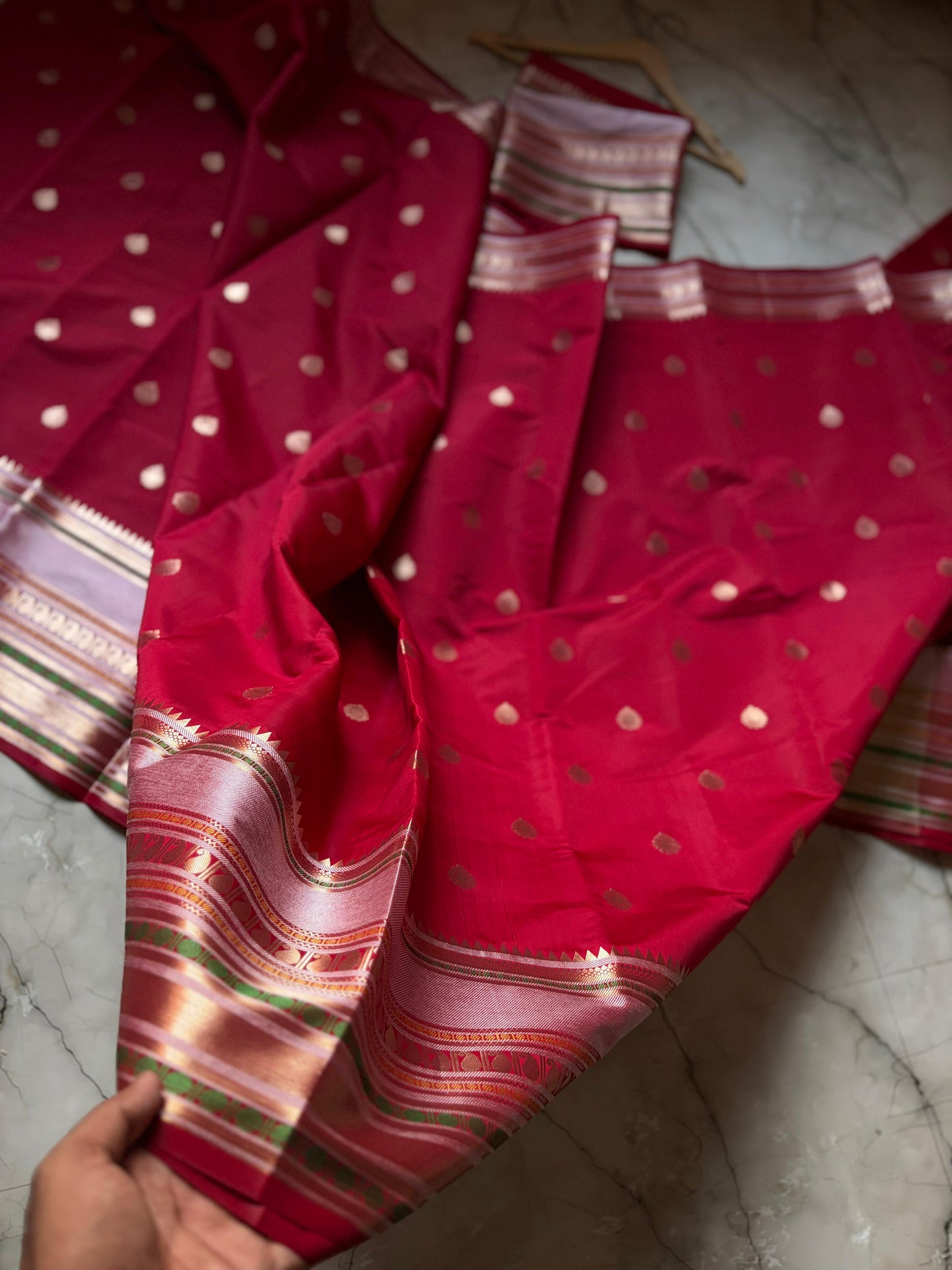 Royal Pink Banarasi Katan Silk Saree - RPBKS004