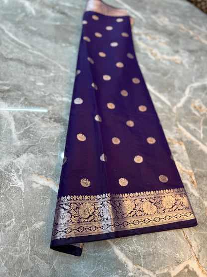 Banarasi Katan Dupian Soft Silk Saree - BKDSSPE034