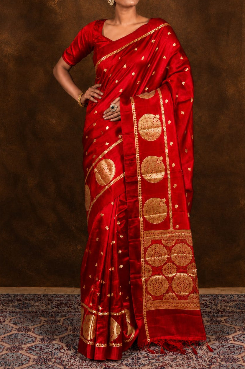 Banarasi Semi Katan Soft Silk Saree – BSKSSR096