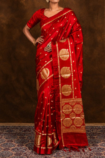 Banarasi Semi Katan Soft Silk Saree – BSKSSR096