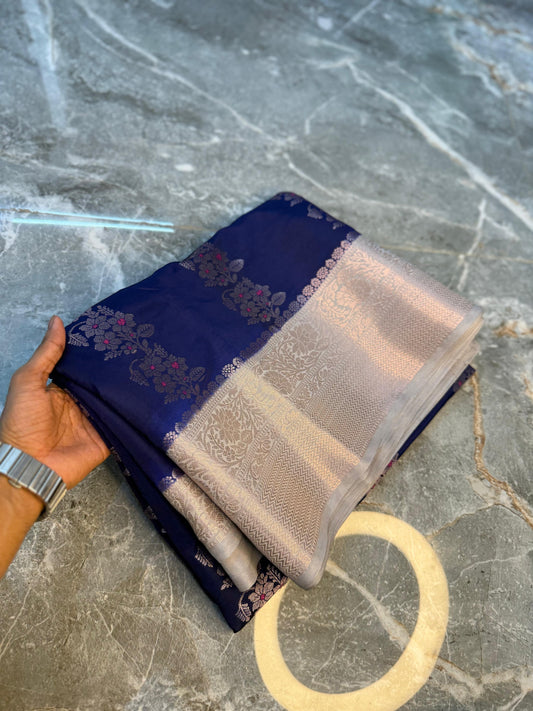 Banarasi Semi Katan Silk Saree - BSKSBE064