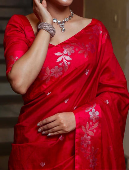 Premium Semi Katan Silk Saree - BSKSRD035