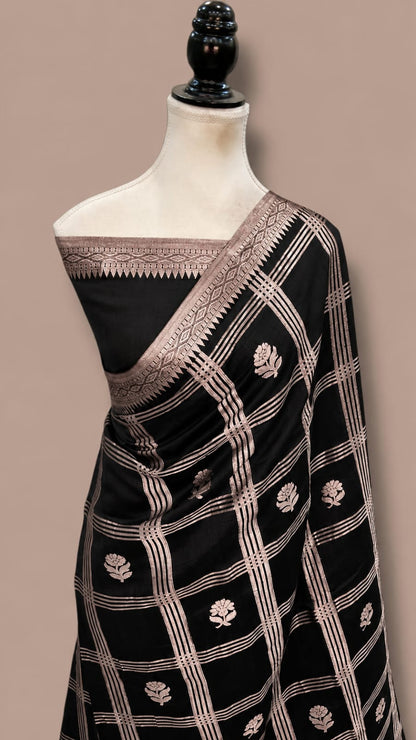 Banarasi Semi Katan Soft Silk Saree - BSKSCHB061