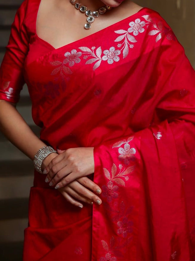 Premium Semi Katan Silk Saree - BSKSRD035
