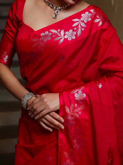 Premium Semi Katan Silk Saree - BSKSRD035