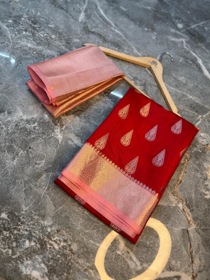 Banarasi Semi Katan Silk Saree - BSKSS0B21
