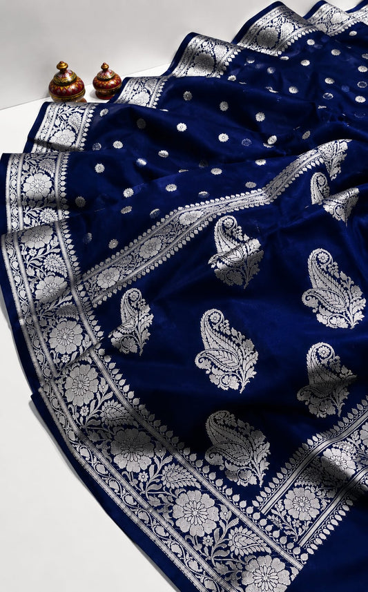 Banarasi Semi Georgette Silk Saree - BSGSDB01